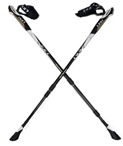 LEKI Nordic Walking Smart Traveler Carbon Walking Stick Adjustable 90cm130cm - Picture 1 of 5
