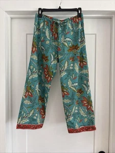 Damen Capri Lounge Hose Exclusively for Signals grün geblümt Größe S - Bild 1 von 6