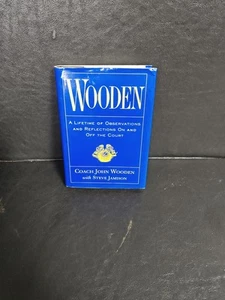 SIGNED Wooden by Coach John Wooden  HC/DJ UCLA Basketball - Picture 1 of 4