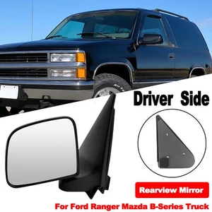 Manual Side View Mirror Driver Left LH for Ford Ranger Mazda B-Series Truck - Picture 1 of 4