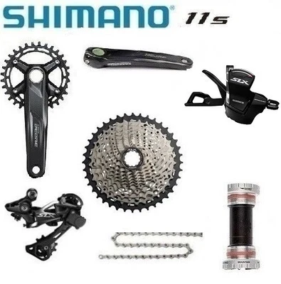 Shimano 1x11 Speed MTB Groupset SLX M7000 KITS 40T W/RD-M7000 Deore M5100 Crank - Image 1 of 4
