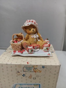 Cherished Teddies THELMA "Cozy Tea For Two" 1995 Strawberry Lane 156302 Vintage - Bild 1 von 10