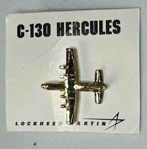 Vintage Lockheed Martin C-130 Hercules Aircraft Lapel Tie Pin Pinback USA NIP - Picture 1 of 5