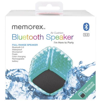 Nuevo Altavoz Bluetooth Memorex Ultra Portátil Impermeable a Prueba de Golpes - Turquesa Foto 1 de 4