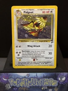 Pokemon Card Pidgeot 14/130 Base 2 Holo Raro WOTC Jugado - Imagen 1 de 2
