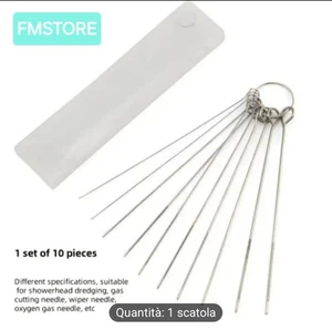10 Aghi in acciaio inossidabile per pulizia ugelli e lavorazione metalli #696 - Foto 1 di 6