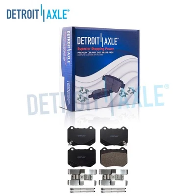 Rear Ceramic Brake Pads w/ Hardware for 2018 2019 2020 2021 Subaru WRX STI - Image 1 of 4