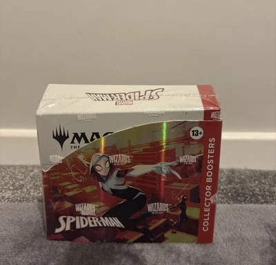 SPIDER-MAN COLLECTOR BOOSTER BOX IN HAND MTG MAGIC FACTORY SEALED! - Image 1 of 3