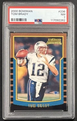 2000 Bowman Tom Brady RC Rookie #236 New England Patriots PSA 7 NM SB MVP HOF 🔥 - Image 1 of 2