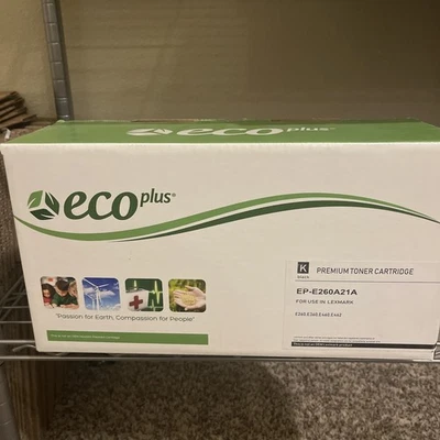 E260A21A For Lexmark E260 E360 E460 Premium Black Compatible Toner Cartridge - Image 1 of 2