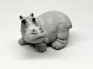 Vintage Hippo/ Hippopotamus Stone Critters Figurine SC-149 Made in the U.S.A. - Picture 1 of 8