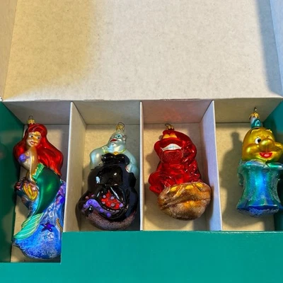 Christoper Radko Disney’s La Sirenita Juego de 4 en Caja Original Foto 1 de 4