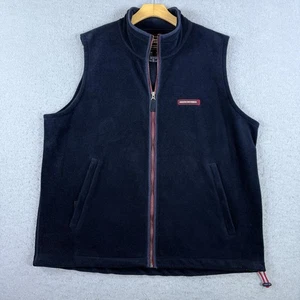 Vintage Abercrombie & Fitch Men's Fleece Vest Full Zip Navy Size XL Korea - Picture 1 of 8