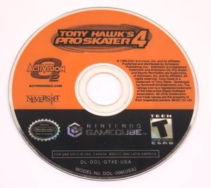 Tony Hawk's Pro Skater 4 (Nintendo GameCube, 2002) solo disco de juego - probado - Imagen 1 de 1