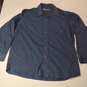 jesse james workwear Shirt XL Blue Long Sleeve - Picture 1 of 7