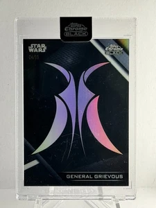 2024 Topps Chrome Black Star Wars General Grievous Galactic Factions 4/99 #GL-11 - Picture 1 of 2