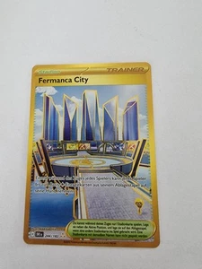 Pokémon Fermanca City 244/182 Gold Card Full Art German/Deutsch + Toploader - Bild 1 von 2