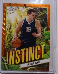 Nikola Jokic Topps cromo naranja refractor geométrico 23/25 exclusivo chino  - Imagen 1 de 2