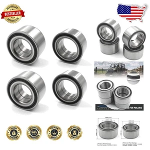 Durable Polaris RZR S 800 Wheel Bearings Front Rear 4pc Ball Bearing Set - Picture 1 of 10