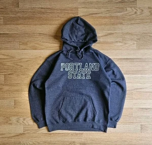 Hanes Portland State grauer Hoodie Herren Small - Bild 1 von 8