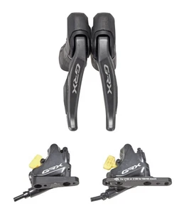 Shimano GRX ST-RX815 Di2 2x 11s Gravel Bike Levers BR-RX810 Caliper Set Flat Mnt - Picture 1 of 8