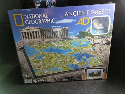 Puzzle 4D National Geographic Antigua Grecia 4D Paisaje urbano #61002, 600 piezas Foto 1 de 4