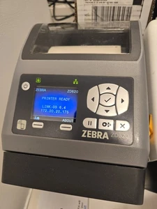 Zebra ZD620 Direct Thermal Label Printer USB Ethernet ZD-620 Bluetooth Wireless - Afbeelding 1 van 2