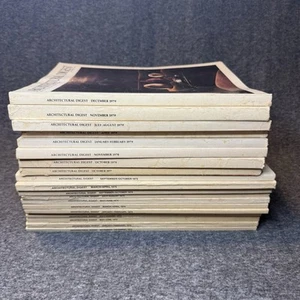 VTG Architectural Digest Lot Of 20 Magazines 1972-1979 - Picture 1 of 8