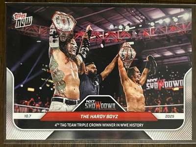 2025 Topps Now WWE #102 Jeff Hardy Matt Hardy Adrian Butler NXT Showdown - Image 1 of 2