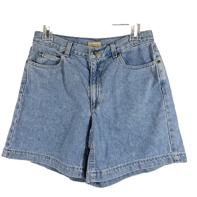 Pantalones Cortos de Jean Liz Claiborne Para Mujer Azul Denim Algodón Novio Calce Relajado Talla 10 Foto 1 de 4