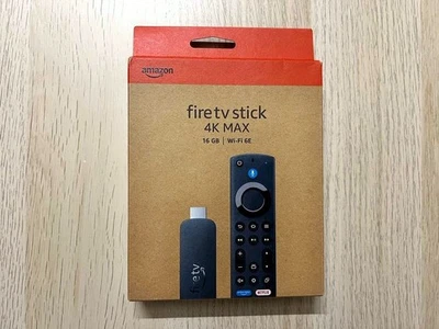 Amazon Fire TV 4k MAX Stick UHD 2 .0 GHz Wi-Fi 6E 16GB Dolby Vision and Atmos BT - Image 1 of 4