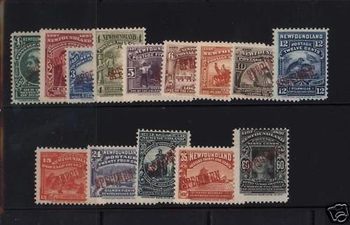 Newfoundland #61SP - #74SP NH Mint Red Specimen Set - Image 1 of 1