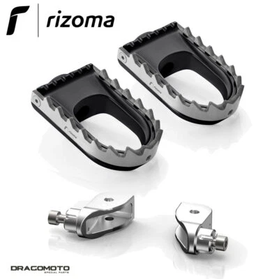 BMW R 1200 GS 2004-2007 Pedane Escape RIZOMA PE641B PE793A Nero Pilota Foto 1 de 4