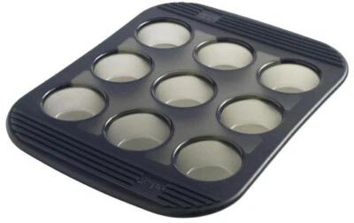 MASTRAD PARIS, BRAND NEW 9 CUPS MINI MUFFIN CUPCAKE BAKING PAN MOLD – SILICONE - Image 1 of 4