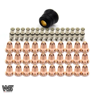 Plasma Cutter Electrode Tip Shield Cap Kit for Trafimet S45 Cutting Torch Pkg-46 - Picture 1 of 5