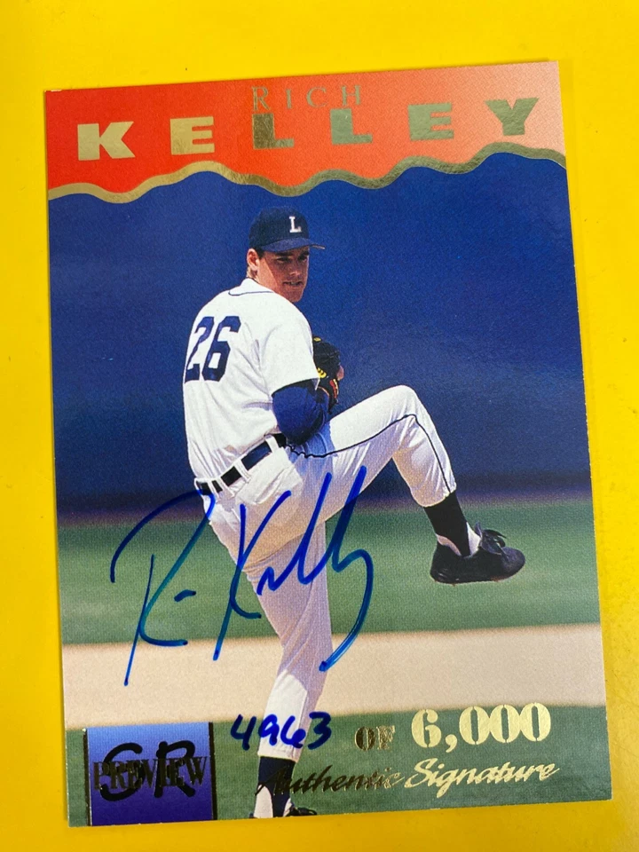 D51643  1995 Signature Rookies Previews Signatures #15 Rick Kelley #4676/6000 - Image 1 of 1