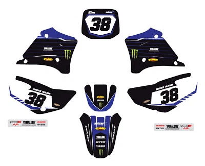 2000-2007 YAMAHA TTR125 KIT GRÁFICO MOTOCROSS PEGATINAS CALCOMANÍAS KIT 21 mil de espesor Foto 1 de 4