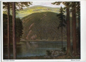 Cartolina artista Walter Einbeck, lago forestale tedesco anni 30 - Foto 1 di 1