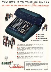 1955 Marchant Calculators: Figurematic Vintage Print Ad - Picture 1 of 1