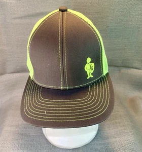 Fischer Rounds & Associates Inc Baseball Cap Neon Green Mesh Brown Adjustable - Picture 1 of 9