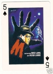 Peter Lorre  M   Euro Playing Card