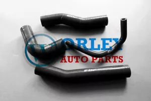 Black Hose Hilux RN105 RN106 RN111 RN130 22R 91-97 For Toyota Silicone Radiator - Picture 1 of 6