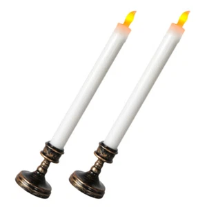Real Wax Candle LED Window Window Candle Lamp Wedding Party Candle Artificial - Picture 1 of 12