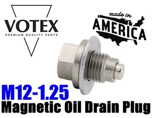 Stainless Steel Oil Drain Plug NEODYMIUM Magnet(M12-1.25) Fits Nissan Pontiac - Bild 1 von 8