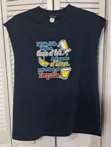 I Take Life With A Grain Of Salt Extra Large XL T Shirt Shot Of Tequila & Lemon - Picture 1 of 5