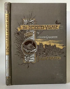 Goldsmith THE DESERTED VILLAGE 1888 Illustrated  - Picture 1 of 12