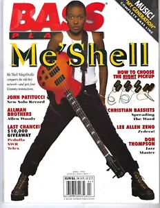VINTAGE BASS PLAYER MAGAZINE. APRIL 1995. ME'SHELL, JOHN PATITUCCI, ALLMAN BROS. - Foto 1 di 3