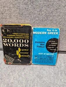 Vintage Rare Louis A. Leslie 20,000 WORDS 4th Edition Say It In Greek Pocketbook - Picture 1 of 11