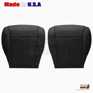 For 2007 - 2012 Nissan Altima DRIVER & PASSENGER Bottom Leather Seat Cover Black - Bild 1 von 10