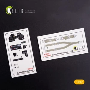 KeliK K32002 Scale 1:32 P-40N interior 3D decals for Trumpeter kit for model kit - Picture 1 of 24